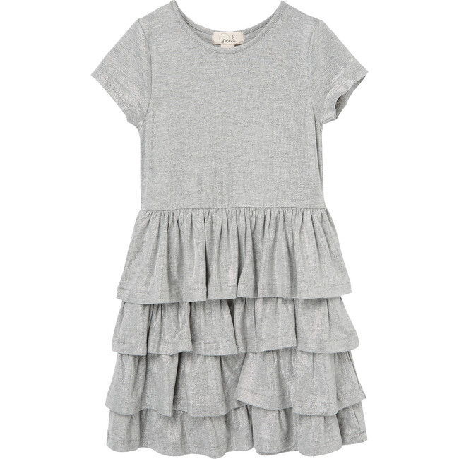 Shimmer Dress, Grey - Dresses - 1