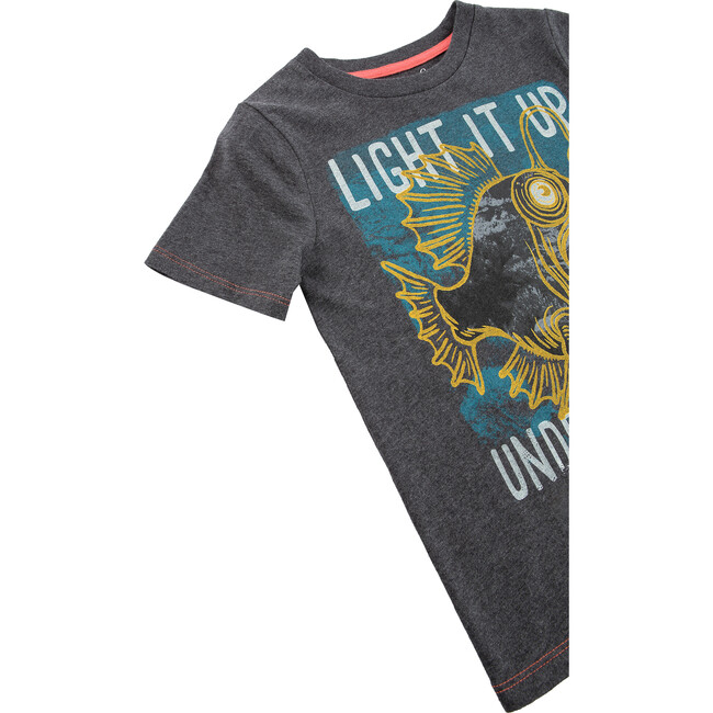 Angler Fish Tee, Grey - T-Shirts - 3