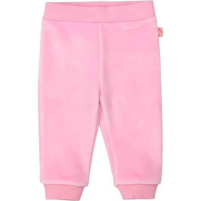 Velour Jogging Bottoms, Pink - Billieblush Pants | Maisonette