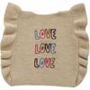 Ruffled Vest, Beige - Vests - 1 - thumbnail