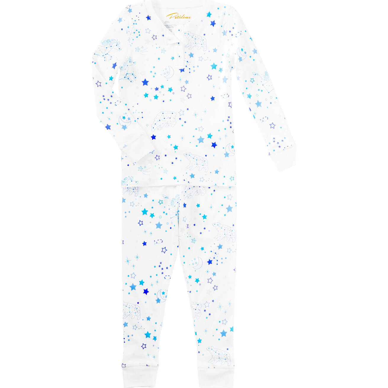 Twinkle Twinkle Pajamas, Blue - Pajamas - 1