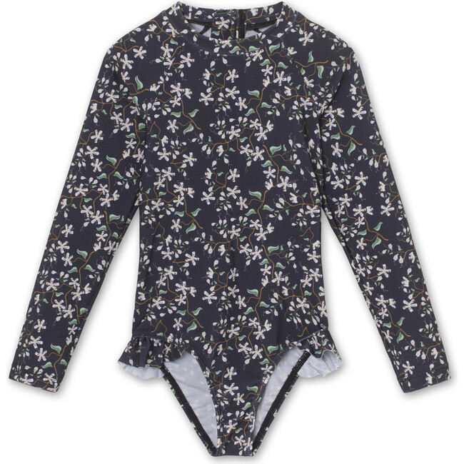 Janice Swimsuit, Deep Well Blue - Rash Guards - 1