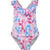 UPF 50 Mindy Crossback Swimsuit, Pink Lobster - One Pieces - 1 - thumbnail