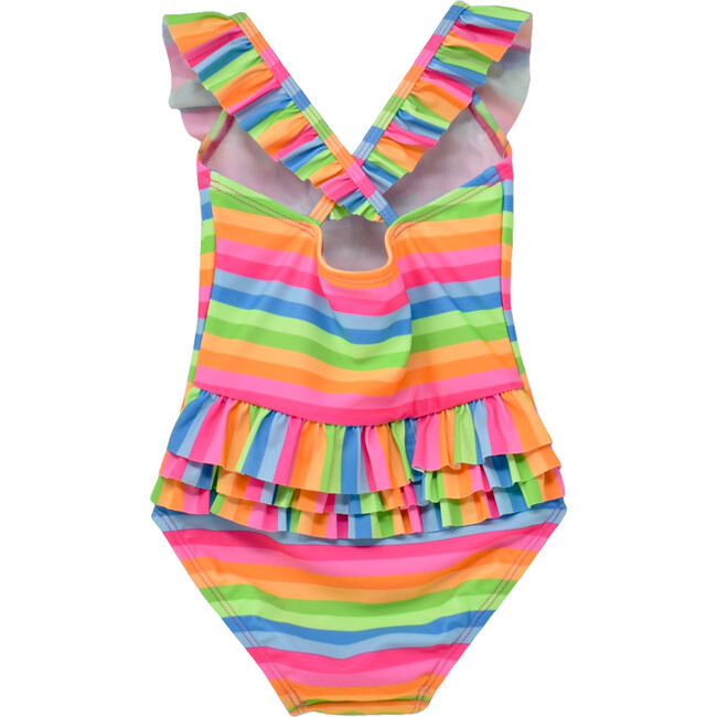 Mindy Crossback Swimsuit, Nest Stripe - One Pieces - 2