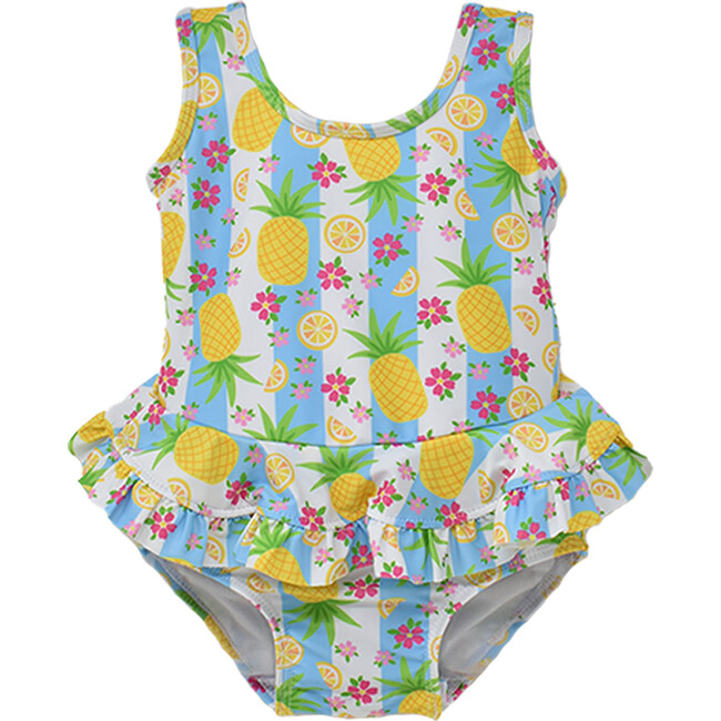 Stella Infant Ruffle Swimsuit, Pineapple Passion
