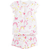 Over The Rainbow Sophia Set Girl Pajamas, Pink - Pajamas - 1 - thumbnail