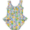 Stella Infant Ruffle Swimsuit, Pineapple Passion - One Pieces - 2
