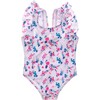 Pretty Petals Ruffle Shoulder Swimsuit - One Pieces - 1 - thumbnail