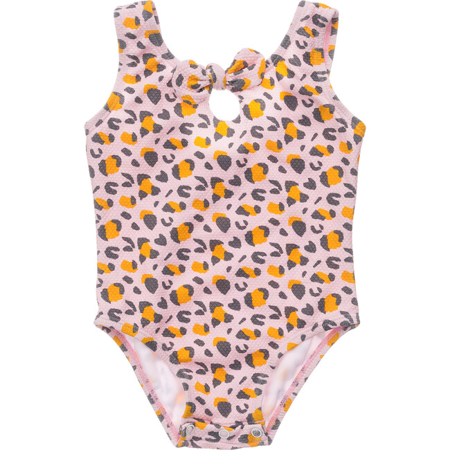 Leopard Love Bow Swimsuit - One Pieces - 1
