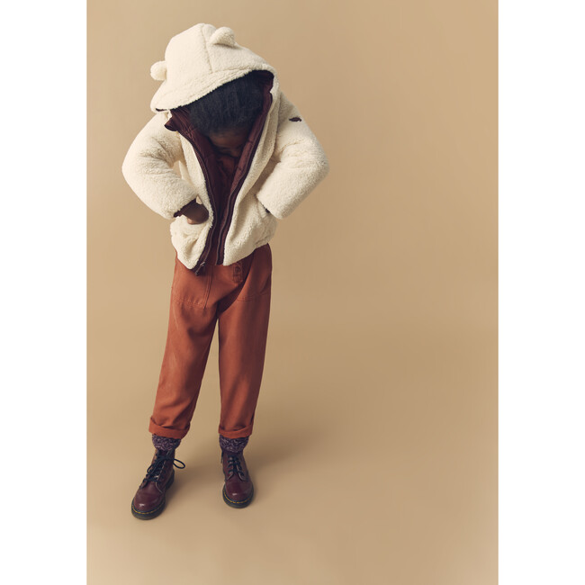 Ecoreversible Sherpa Puffer, Chestnut/Biscuit - Coats - 3