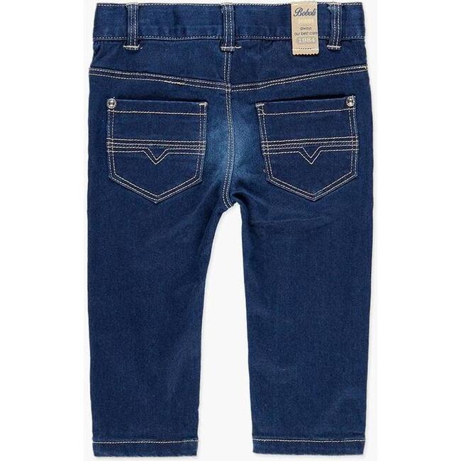 Stretch Jean Pants, Blue - Pants - 2
