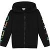 Zip Up Sweatshirt, Black - Sweatshirts - 1 - thumbnail