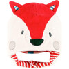Velvet Fox Hat, White - Hats - 1 - thumbnail