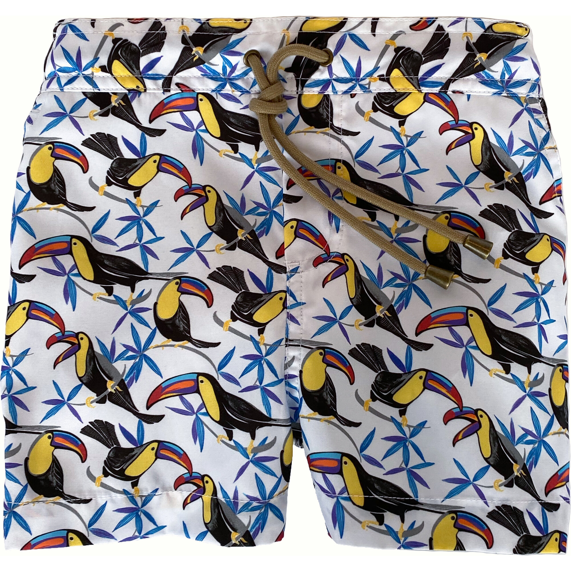 Men's Titan-Maze Swim Trunks, Teal - Swim Trunks - 1
