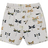 *Exclusive* Boys Nick Trunk, White Dragonfly - Swim Trunks - 2