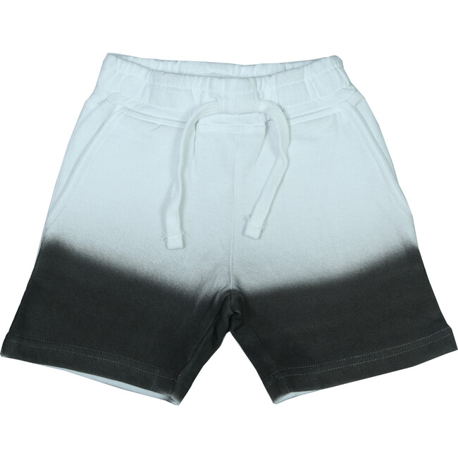 Ombré Shorts, White to Black