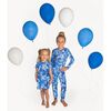 Unisex Blue Tie-Dye Pajamas, Blue - Pajamas - 3