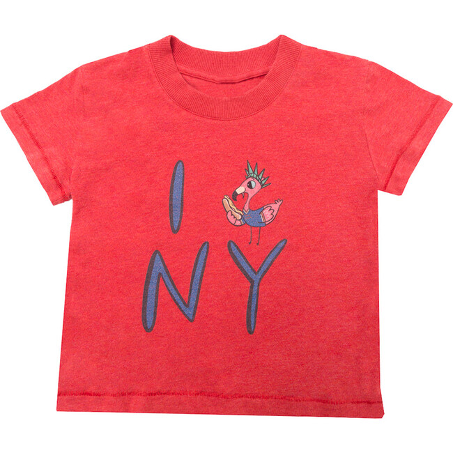 New York T-Shirt, Red - Tees - 1