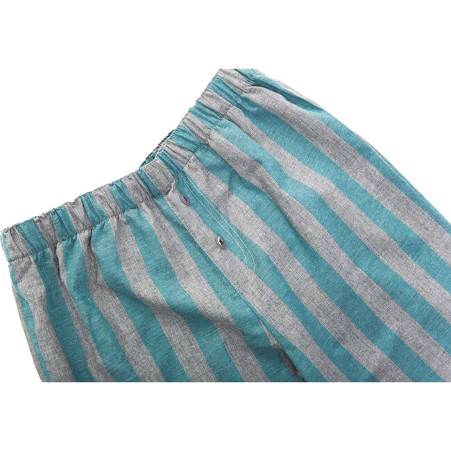 Victor Pyjamas, Green Stripe - Pajamas - 4