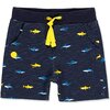 Shark Bermuda Shorts, Navy - Shorts - 1 - thumbnail