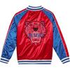 Satin Bomber Jacket, Red - Jackets - 2