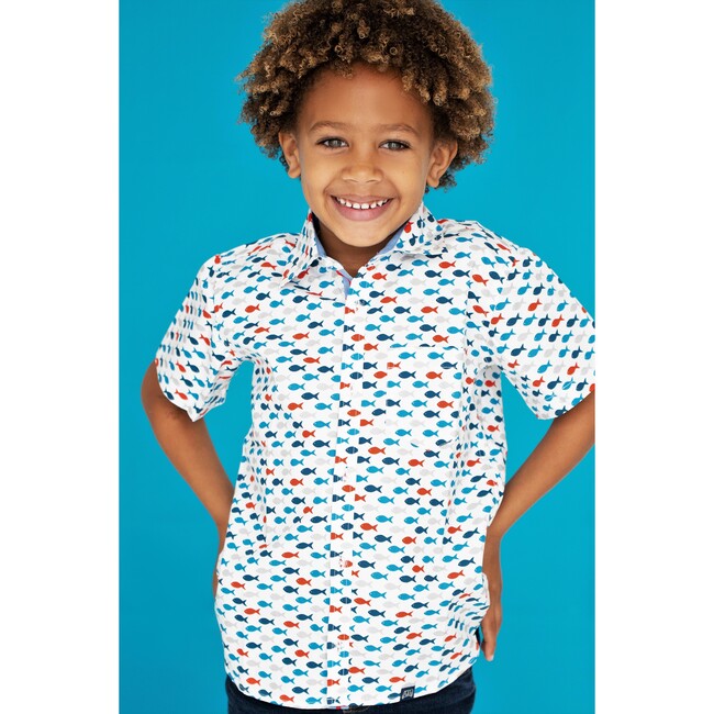 Short Sleeve Gone Fishing, Multi - Shirts - 3