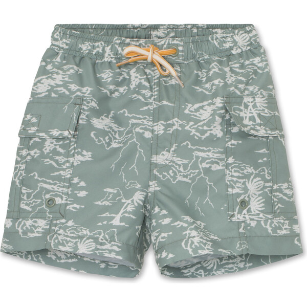 Mateo Swim Shorts, Green Bay - Mini A Ture Swim | Maisonette