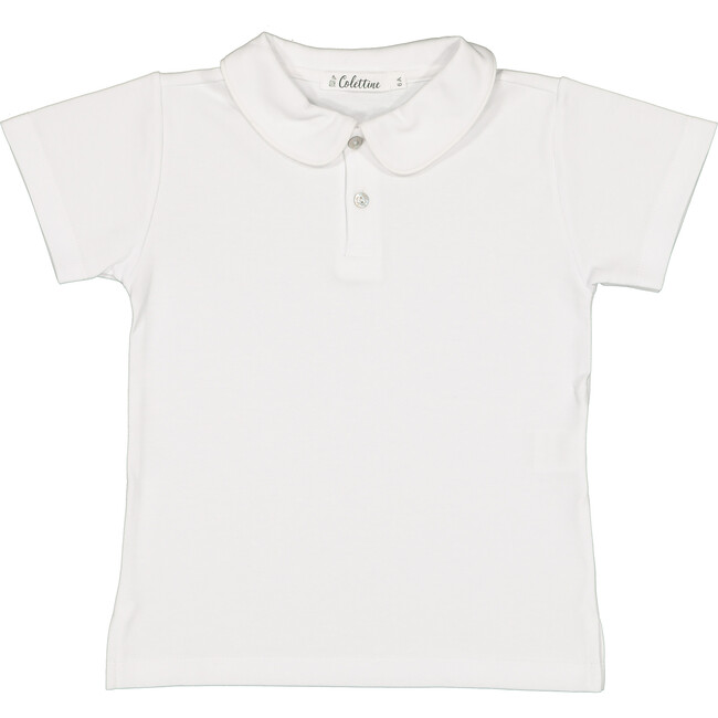 Polo Shirt, White - Shirts - 1