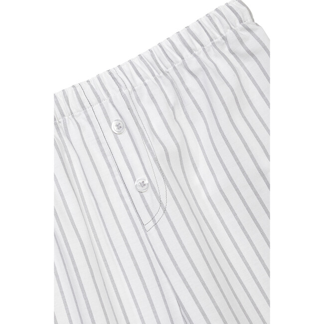 Greg Striped Pyjamas Set, Grey/White - Pajamas - 3