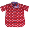 Short Sleeve Mako Sharks, Red - Shirts - 1 - thumbnail
