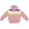 Kids Queenie Jacket, Pure Pink Rainbow - Coats - 1 - thumbnail