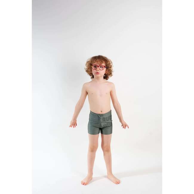 Carlos Swim Shorts, Rudy Ruby Green - Swim Trunks - 3