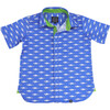 Short Sleeve Mako Sharks, Blue - Shirts - 1 - thumbnail