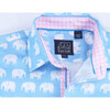 Short Sleeve Erawan Elephants, Pale Blue - Shirts - 2