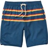 Kid's Anchor Swim Trunk, Rainbow 3 Stripe - Swim Trunks - 1 - thumbnail