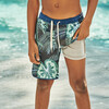 Kid's Anchor Swim Trunk, Navy Evergreen - Swim Trunks - 2
