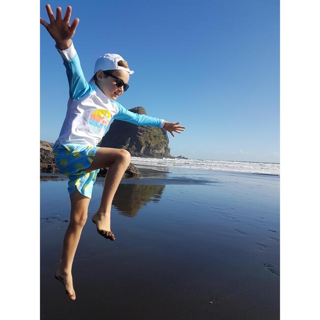 Sunset Stripe Ls Rash Top - Rash Guards - 4