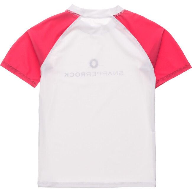 White Red Sleeve Ss Rash Top - Rash Guards - 2