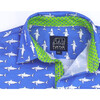 Short Sleeve Mako Sharks, Blue - Shirts - 3