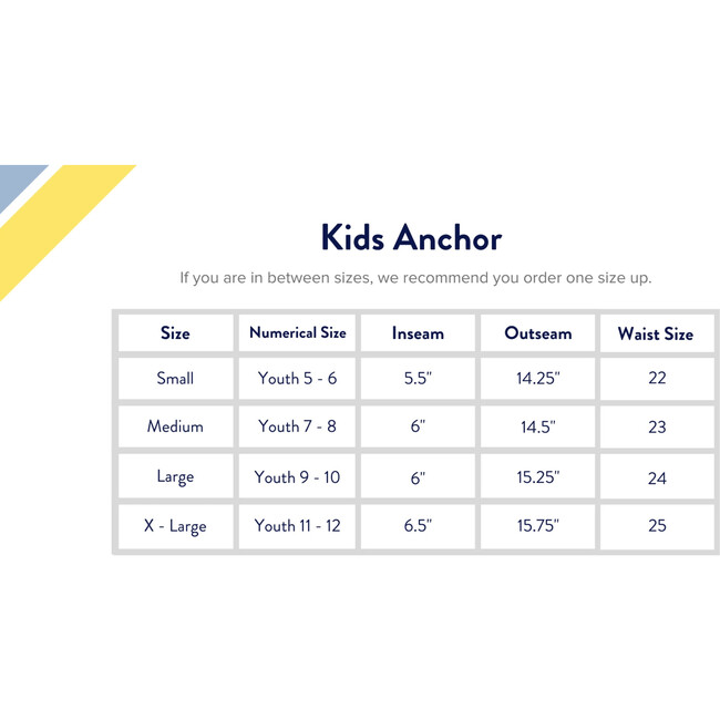 Kid's Anchor Swim Trunk, Red Stripe - Swim Trunks - 6