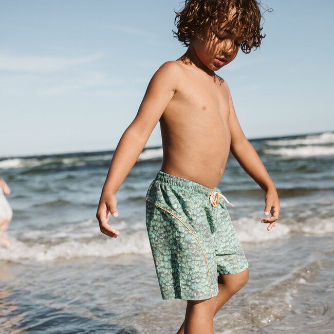Maki Swim Shorts, Oil Green - Swim Trunks - 4