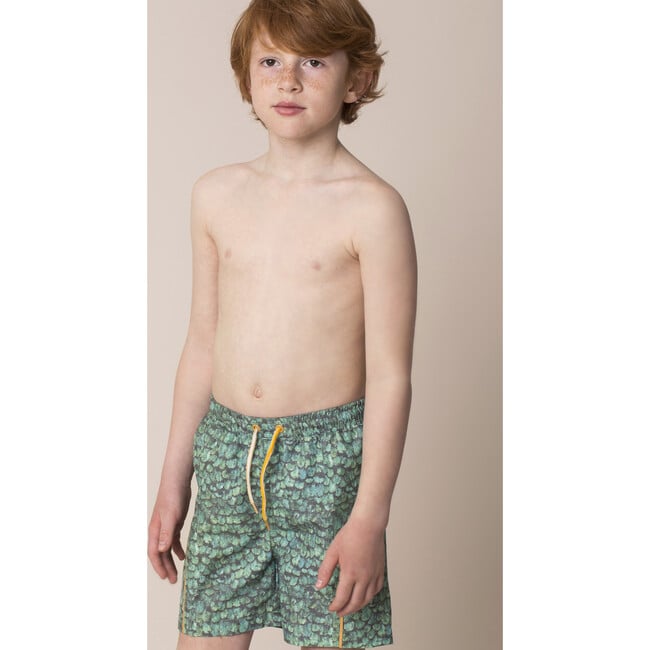 Maki Swim Shorts, Oil Green - Swim Trunks - 5