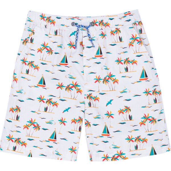 Luca Shorts, Tropical Print - Velveteen Shorts | Maisonette