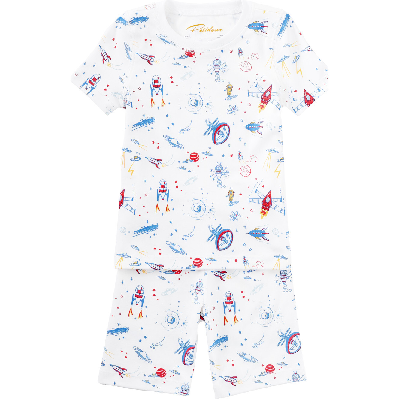 Rocket To Mars Summer Pajamas, Multi - Pajamas - 1