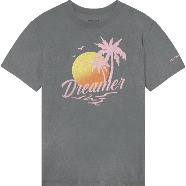 Dreamer Tee, Washed Gray