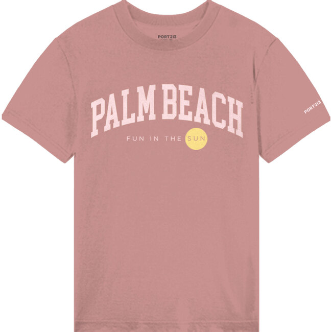 Palm Beach Tee, Washed Pink
