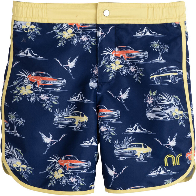 Ace Swim Trunk, Car Navy - Swim Trunks - 1