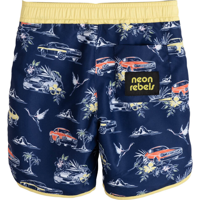 Ace Swim Trunk, Car Navy - Swim Trunks - 3