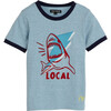 Domino Slub Ringer Tee, Xenon Blue - Tees - 1 - thumbnail