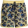 Axel Woven Short, Yellow Iris Panther - Shorts - 1 - thumbnail